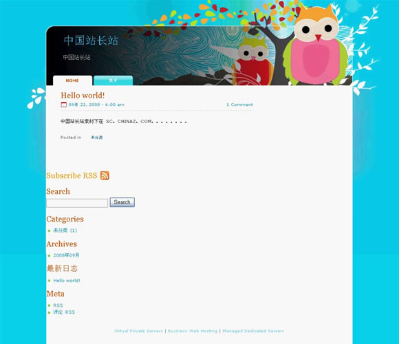 WordPress Owl Bubo模板_Yunyiwl.com_主題下載插圖