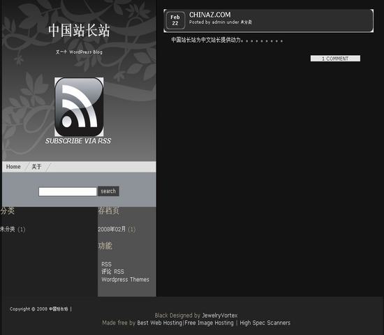 WordPress Black模板__主題下載