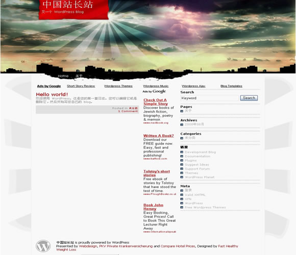 WordPress Sunset City模板_Yunyiwl.com_wordpress模板插圖