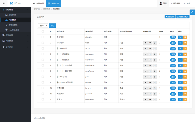 UKcms內容管理系統 v1.1.10插圖1