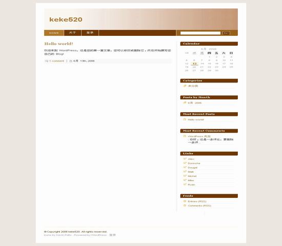 WordPress Blix_Brown__wordpress模板