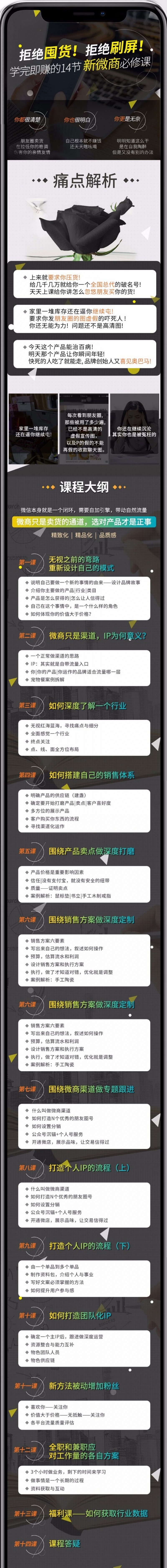 學完即賺的14節新微商必修課