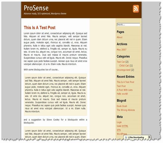 WordPress ProSense年度佳12__wordpress主題