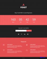 Fidget-網站上線倒計時響應式模板_帝國cms模板