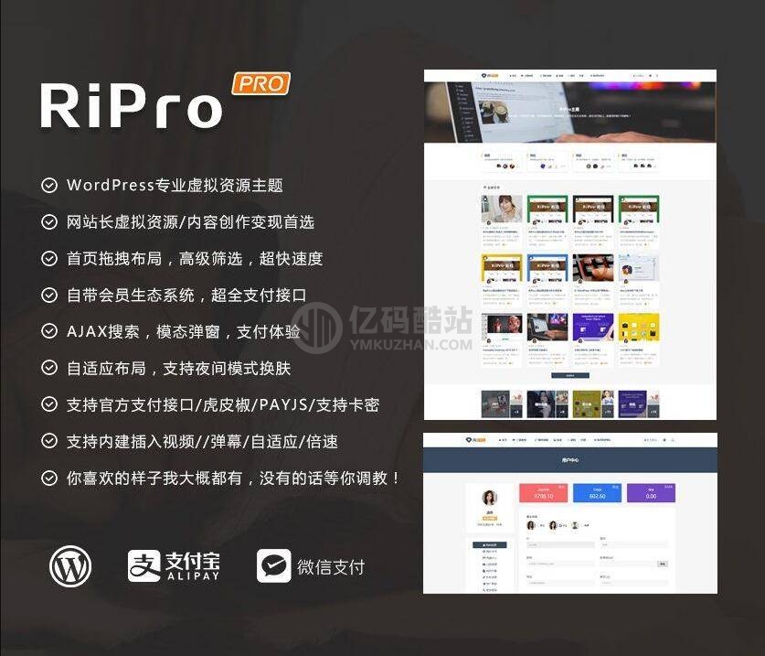 ripro8.7日主題破解版 WordPress主題