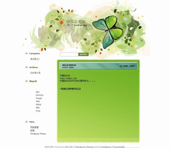 WordPress 美麗蝴蝶__wordpress主題