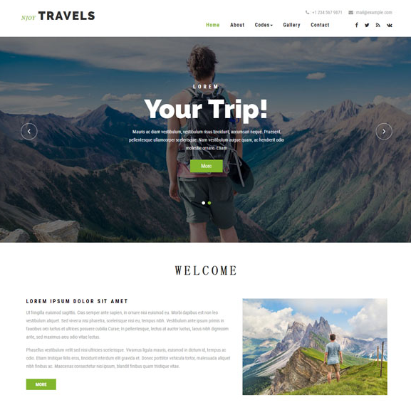 徒步旅行公司HTML模板免費下載_php網站模板