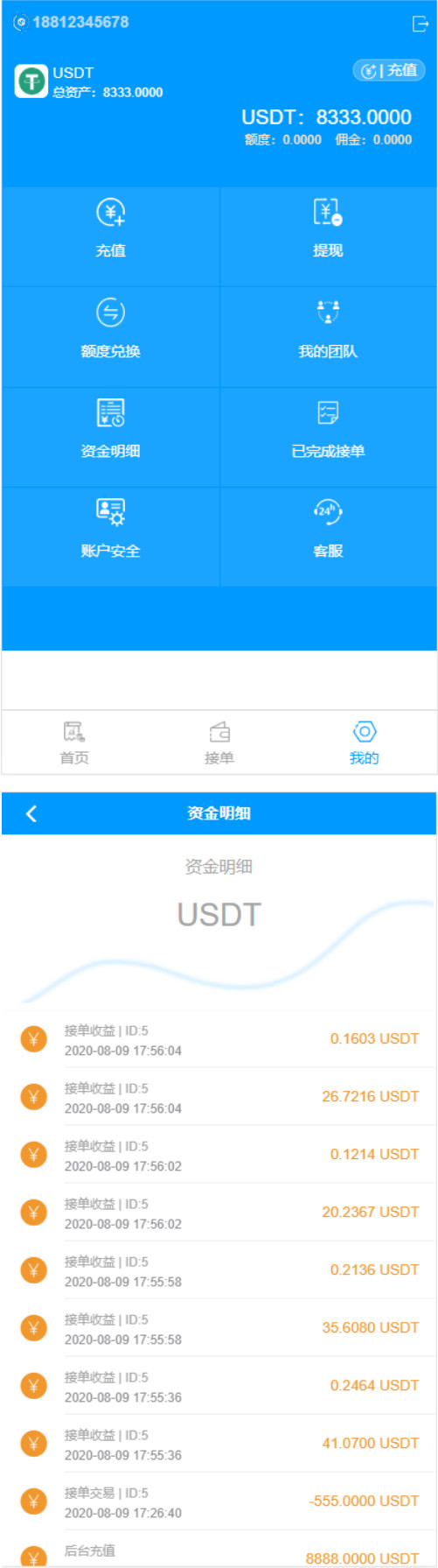 最新usdt貨幣跑分二開系統源碼 一鍵買幣