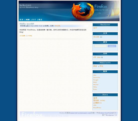 WordPress Firefox_Yunyiwl.com_主題模板插圖