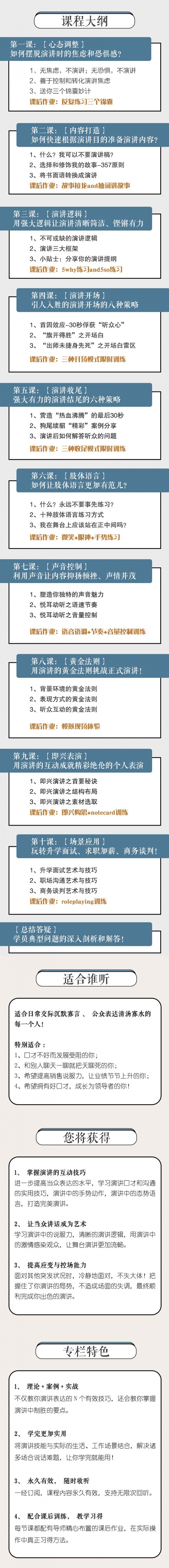 十節演講課 普通人也能成爲說話高手