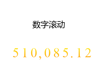 jQuery數字變化滾動效果代碼