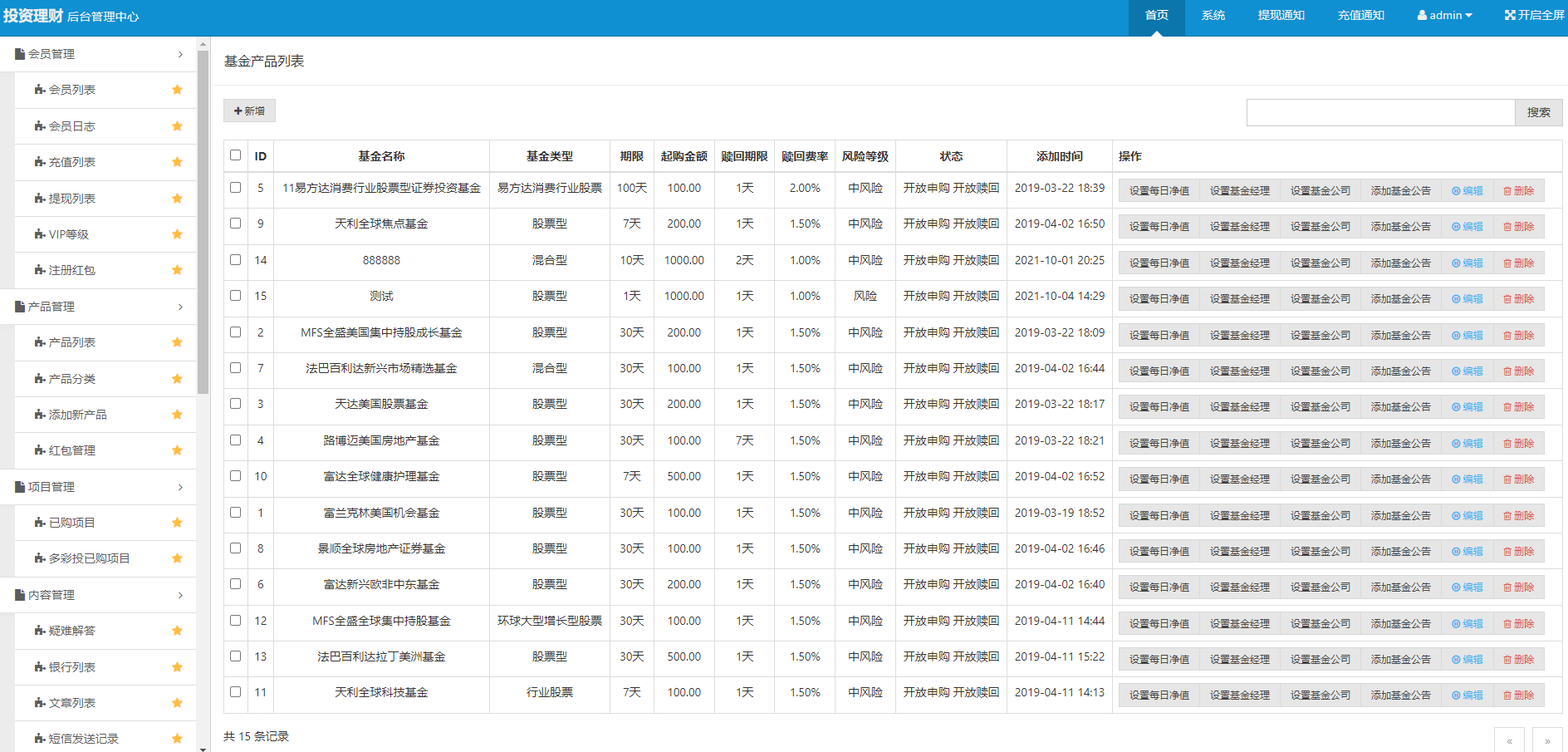 項目基金理財系統源碼/投資理財系統源碼下載/帶積分商城系統插圖4