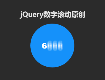 jQuery自定義數字滾動插件