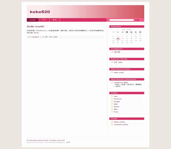 WordPress Blix_red__wordpress主題