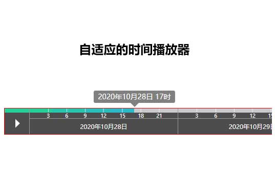 日期時間軸進度條播放特效