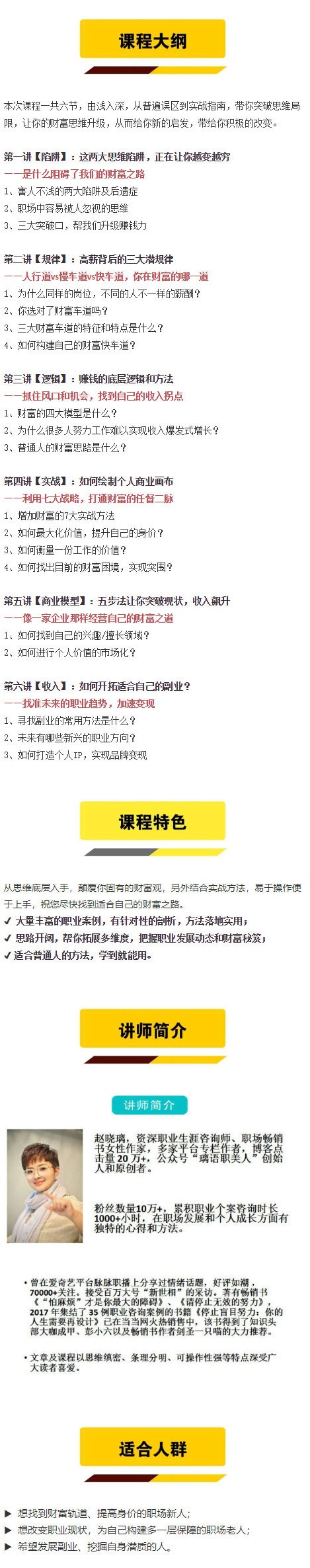 6節財富思維課別讓貧窮限制了你的想象！