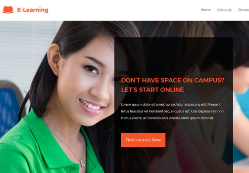 在線教育培訓機構HTML5模板_