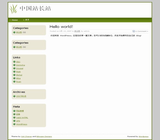 WordPress Green Bug__主題下載