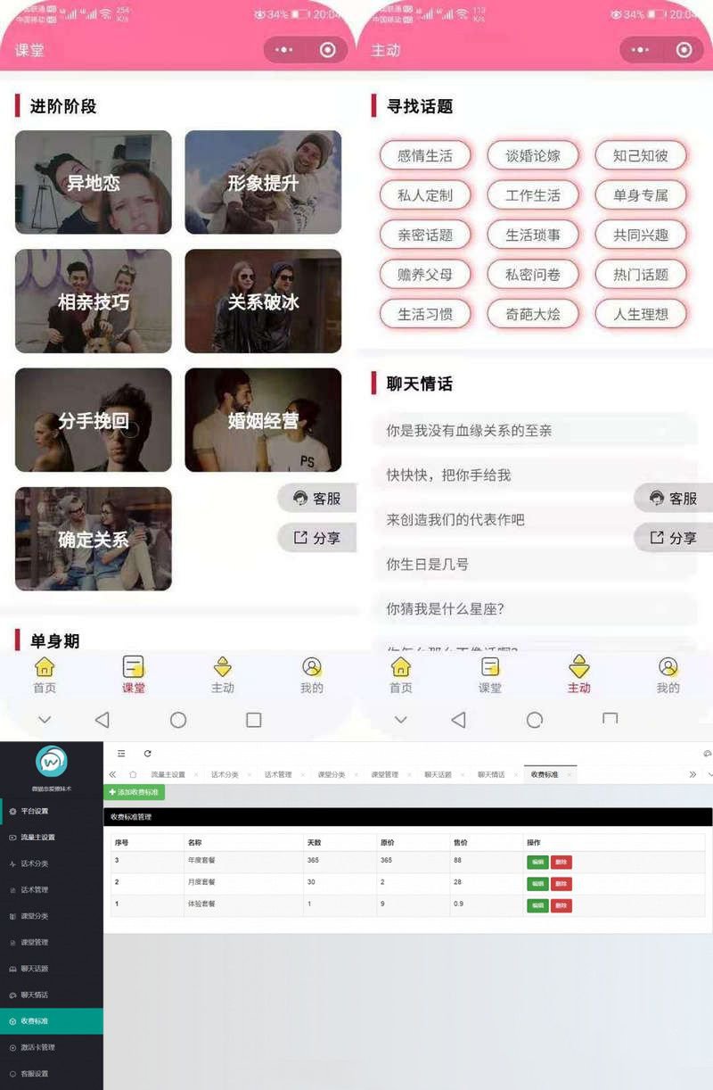 獨立版微貓戀愛聊妹術小程序源碼帶前端多開版