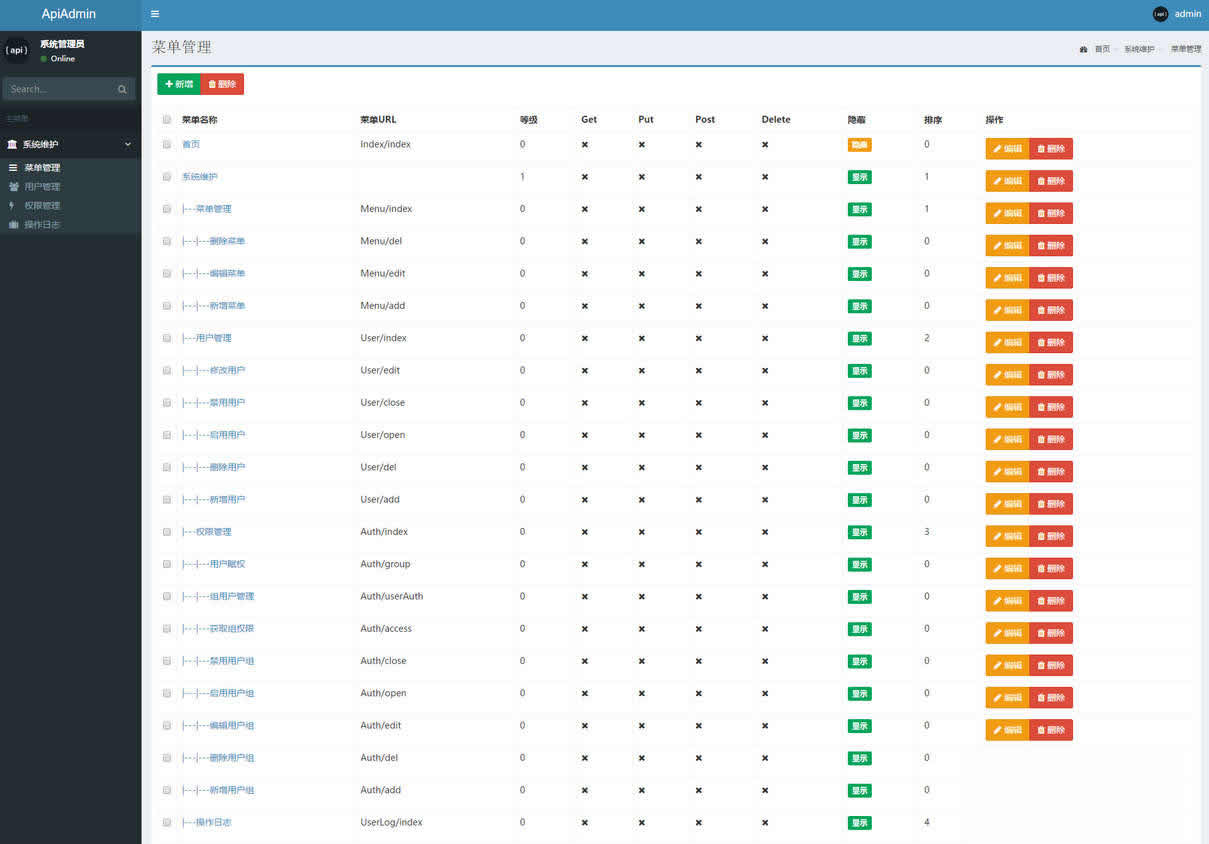 ApiAdmin後臺管理系統 v5.0.0