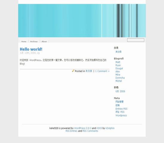 WordPress Blixdily__主題下載