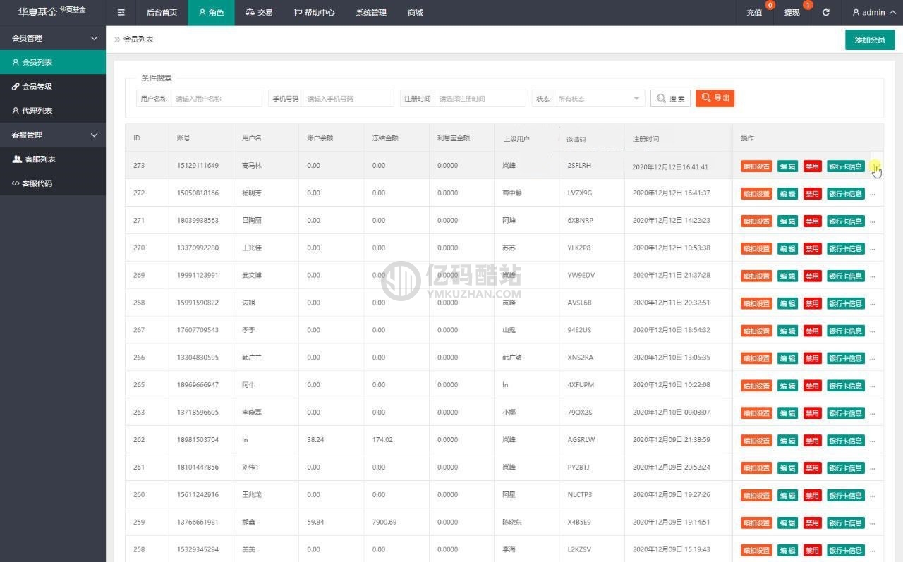 【華夏基金投資理財源碼】PHP源碼下載 全新二開基金理財程序+獨一無二的功能邏輯+在線客服插圖5