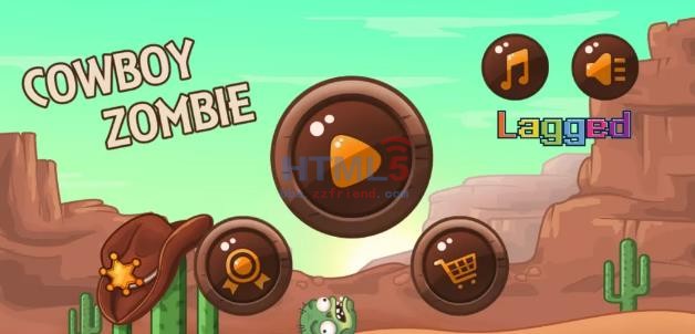 HTML5《CowBoy Zombie》牛仔殭屍遊戲源碼下載