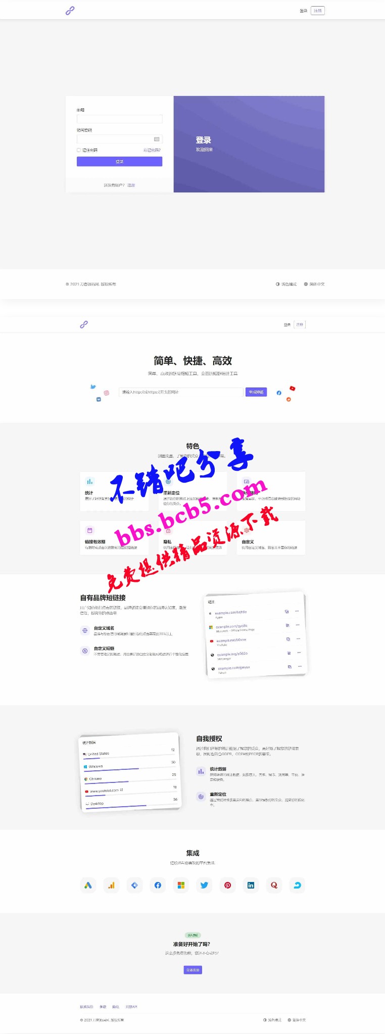 PHP短網址生成系統/短鏈接生成系統/URL縮短器系統源碼