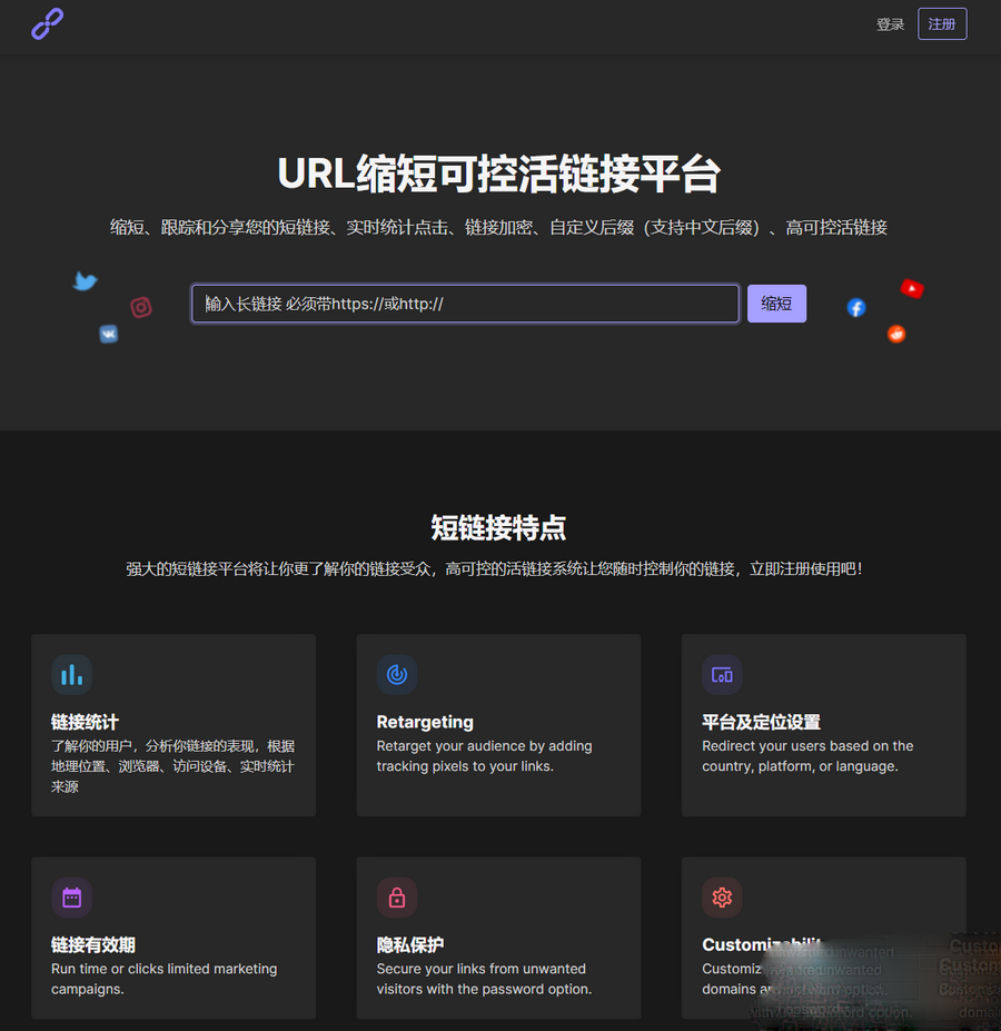 PHPShort輕量級網址縮短程序源碼開心版，內含漢化包