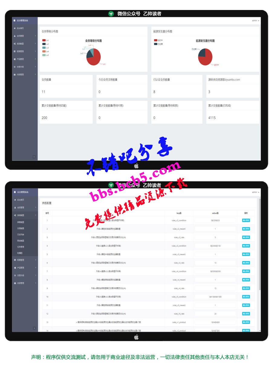 Thinkphp框架魔晶挖礦區塊鏈系統 運營級晶盒數字資產交易超級能源新應用帶礦機市場區塊源碼