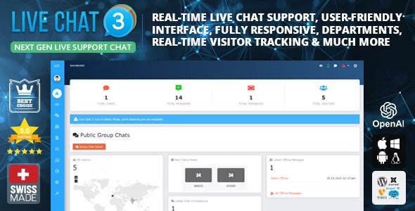 Live Support Chat v5.1.3 – Live Chat 3 PHP在線客服系統破解版