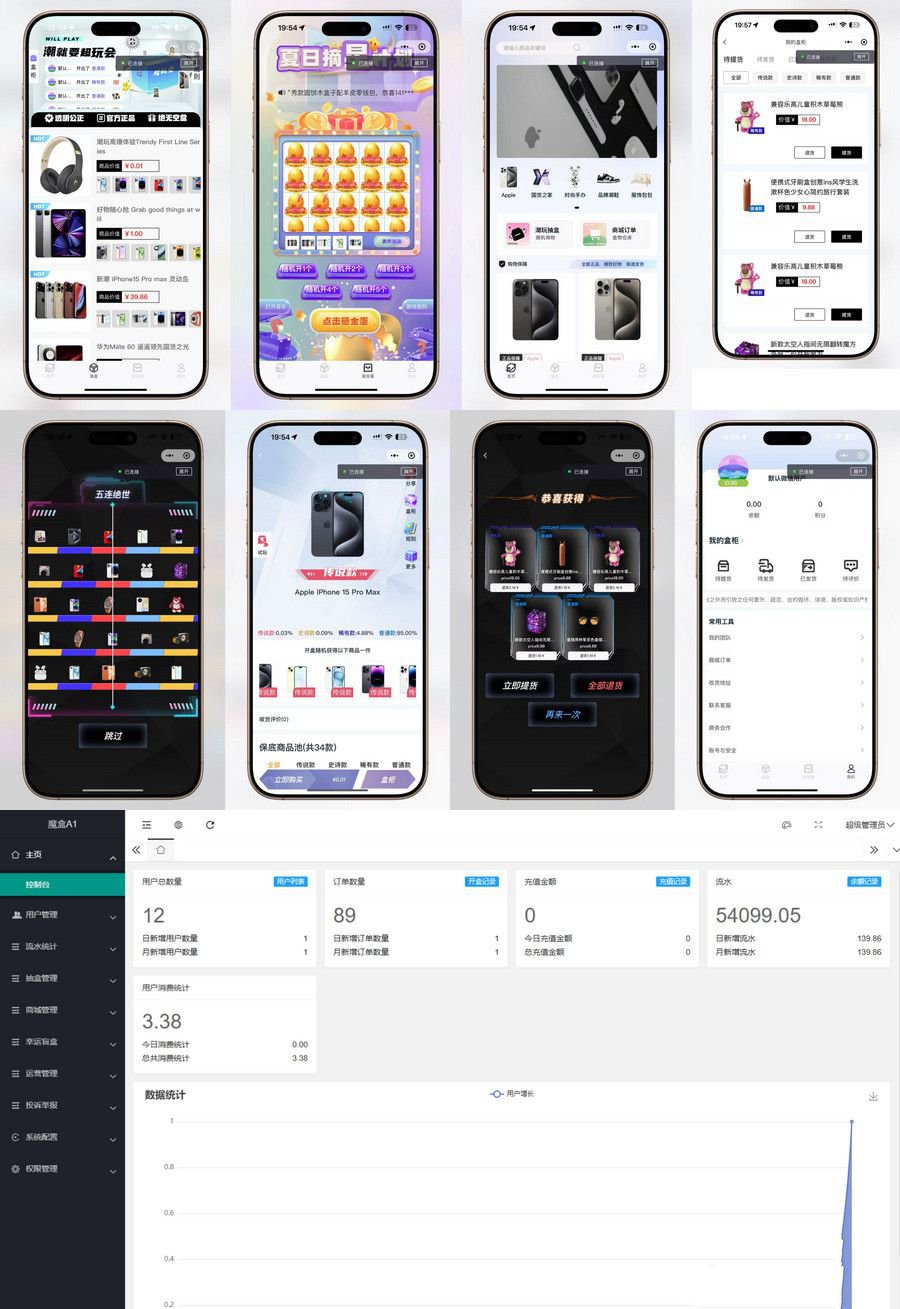 全開源超玩會盲盒小程序源碼 砸金蛋帶支付寶支付