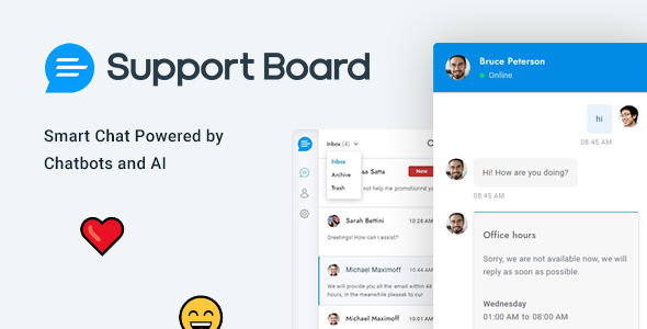 Chat – Support Board v3.8.4 在線客服源碼