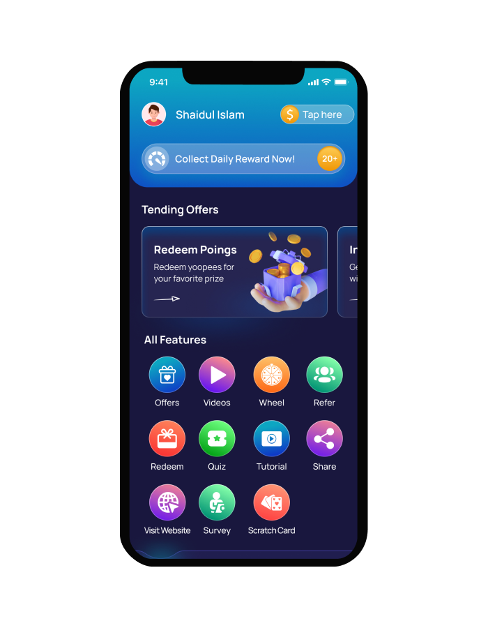 海外在線網賺APP源碼下載/在線賺錢Flutter應用插圖2