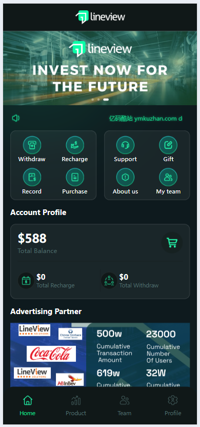 LineView海外汽車投資理財平臺源碼/前端HTML後端PHP插圖2