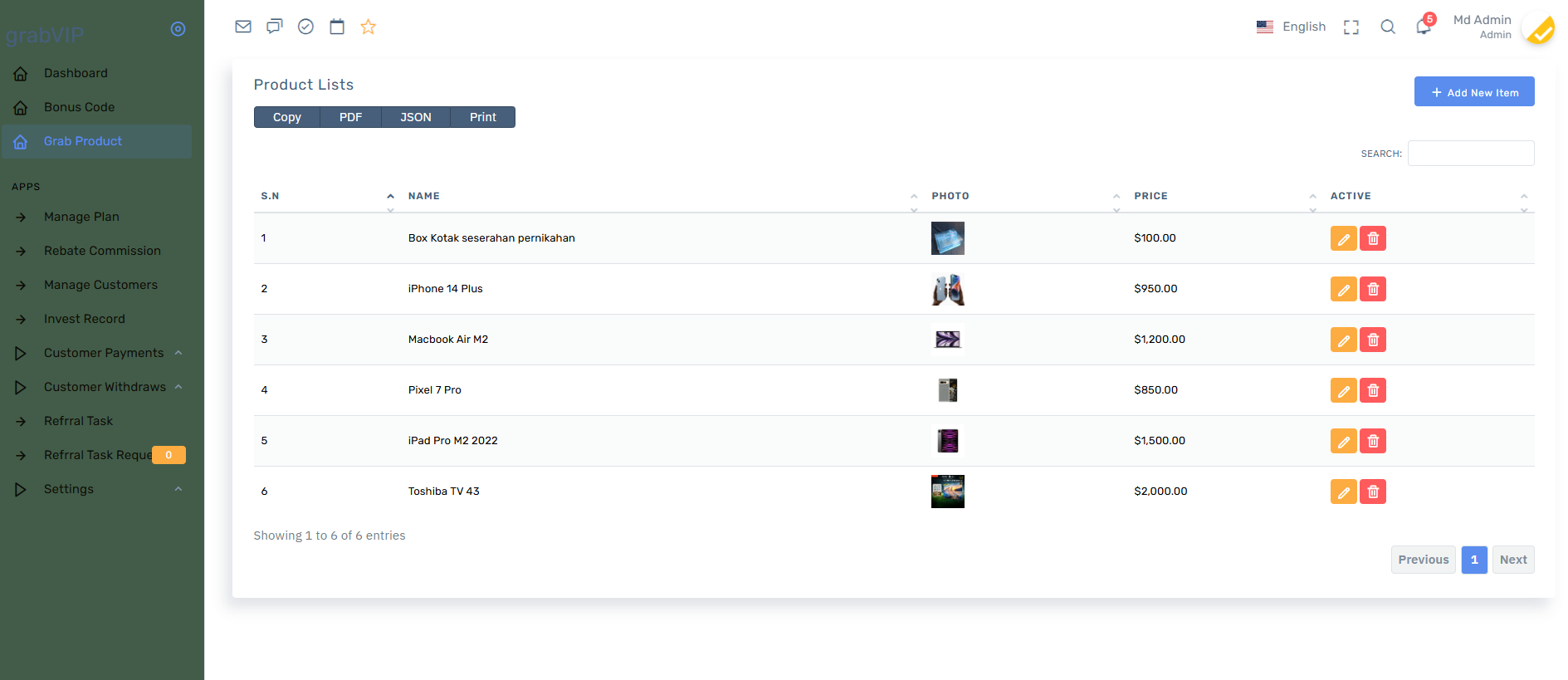 海外禮品卡投資理財系統源碼/任務理財邀請返利系統插圖5
