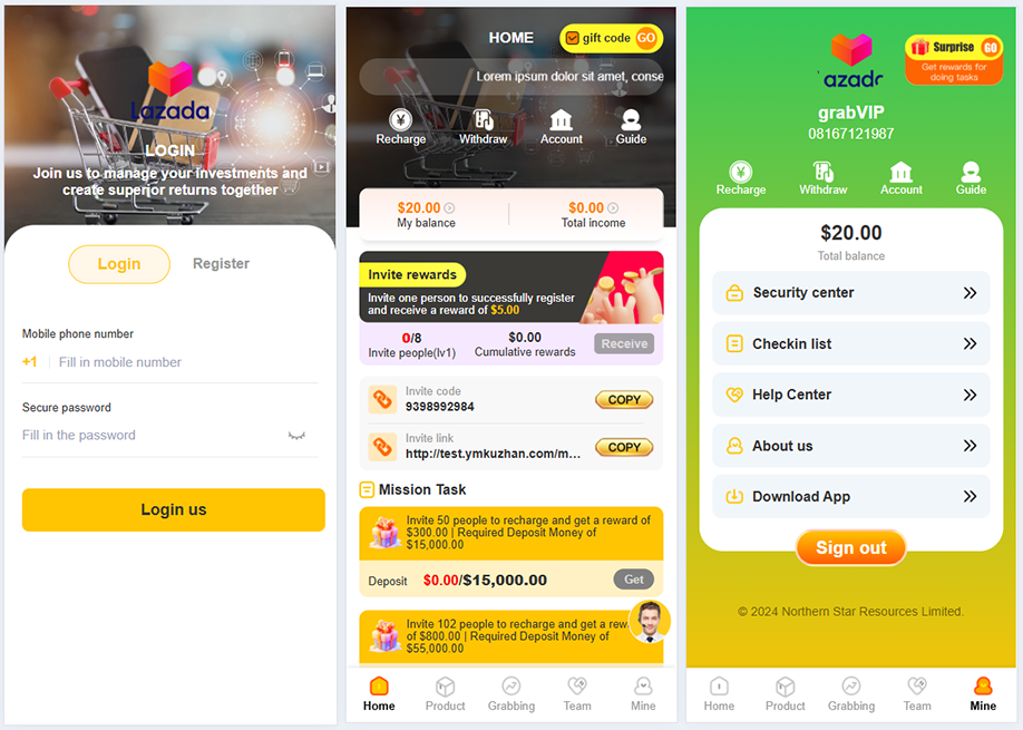 海外禮品卡投資理財系統源碼/任務理財邀請返利系統