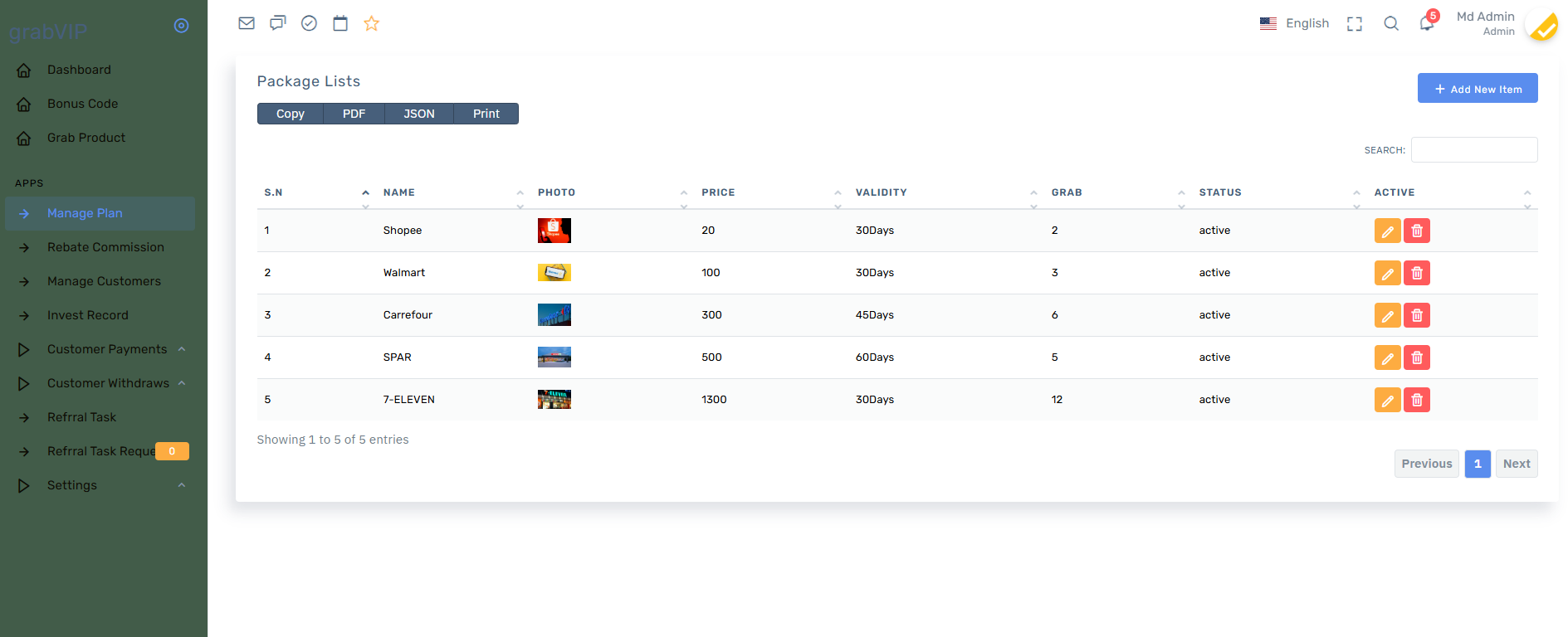 海外禮品卡投資理財系統源碼/任務理財邀請返利系統插圖4