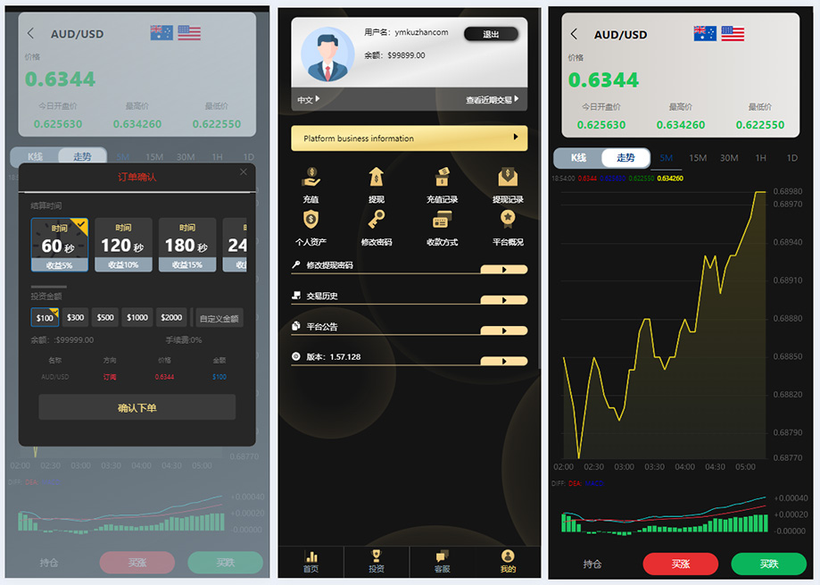 PHP國泰君安風格多語言微盤微交易所源碼二開版插圖1
