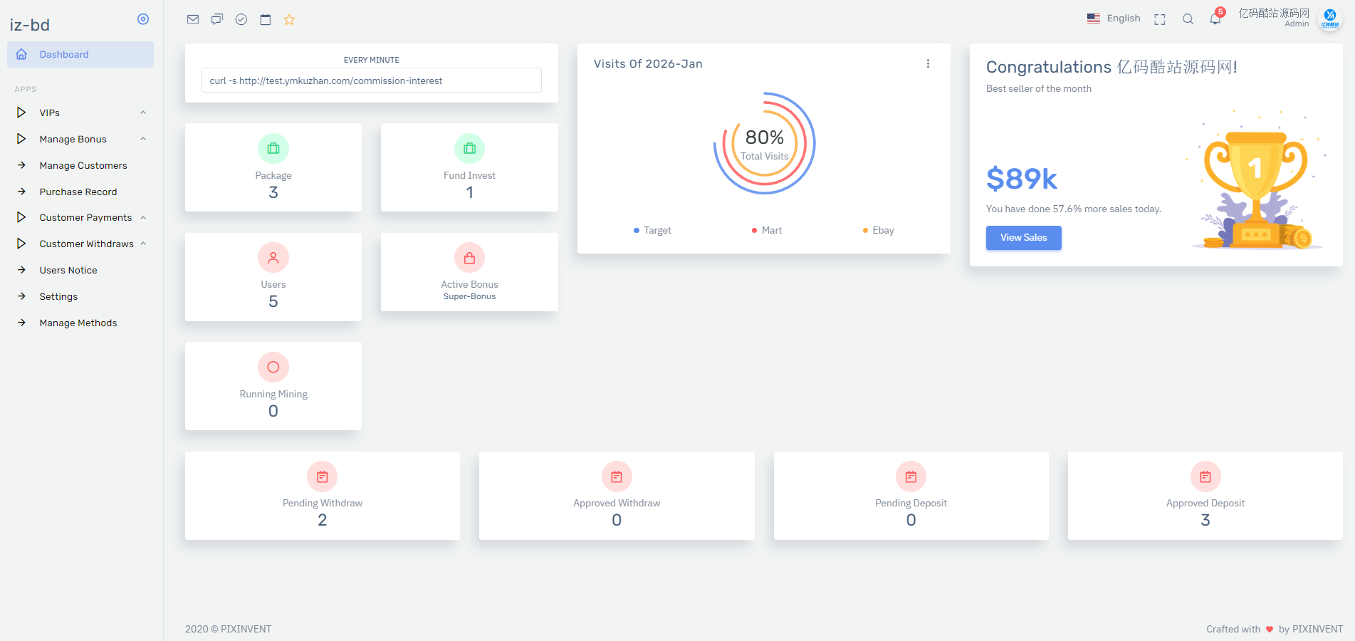 PHP Laravel 海外基金投資理財平臺源碼完整版下載（帶前後臺+搭建說明）插圖4
