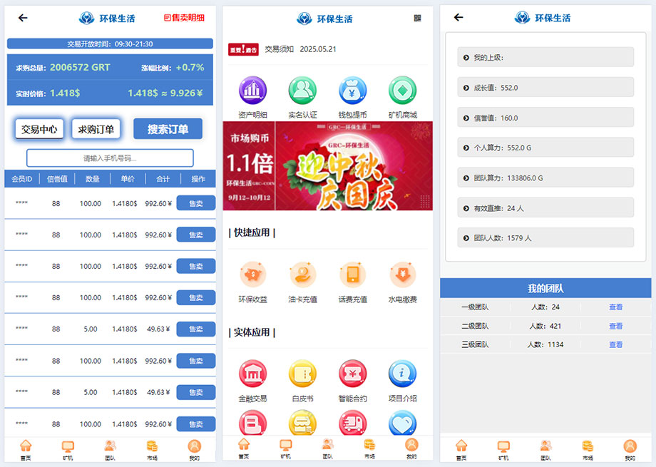 GRT 雲礦機算力挖礦系統源碼下載｜區塊鏈虛擬幣投資理財 PHP 平臺插圖