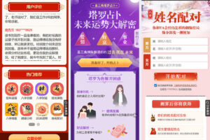 2026 丙午馬年新版運勢測算系統PHP源碼下載/周易八字算命PHP平臺/姓名測算+合婚取名插圖5