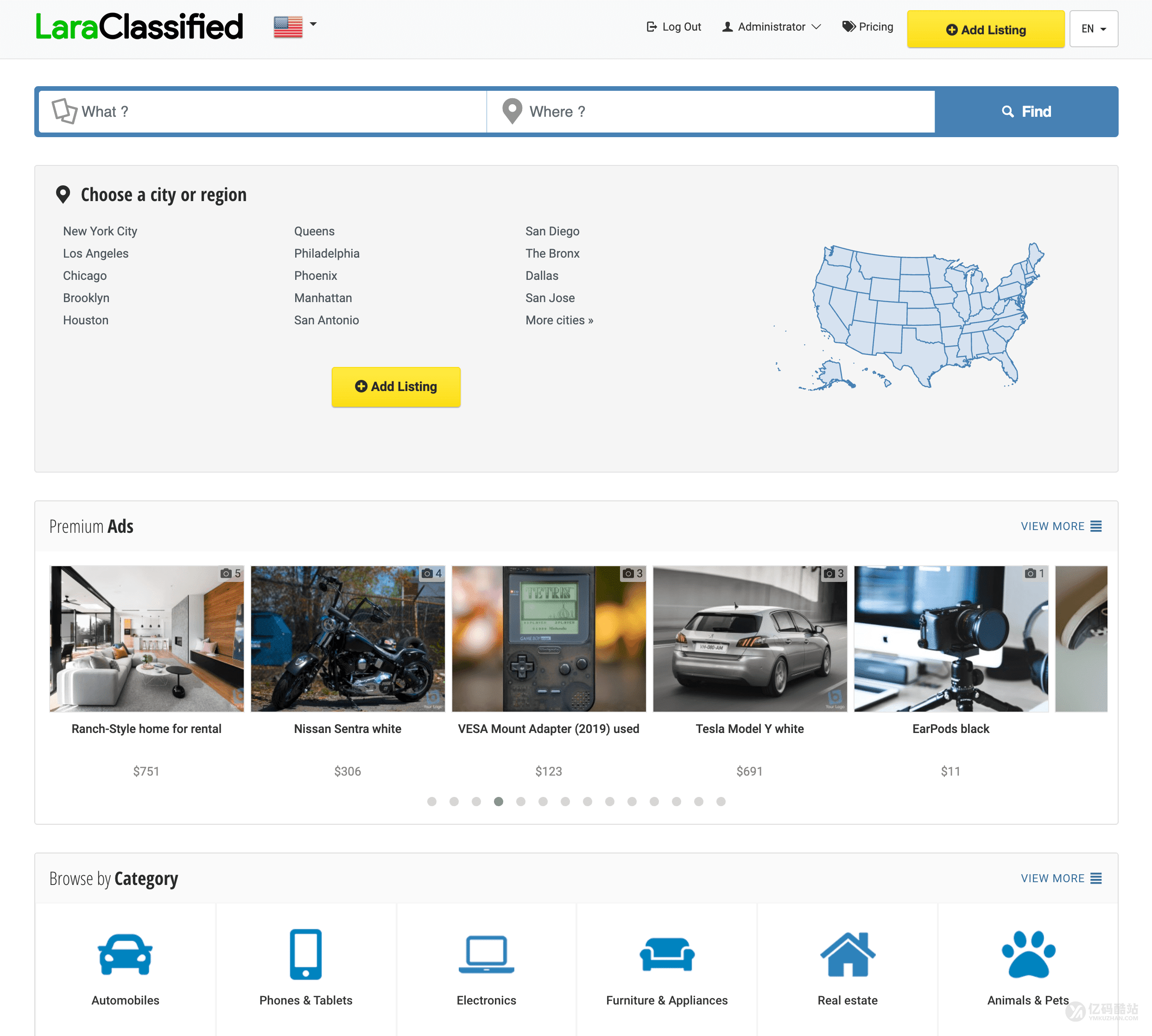 多語言國際化分類廣告系統源碼下載/分類信息門戶網站源碼插圖1