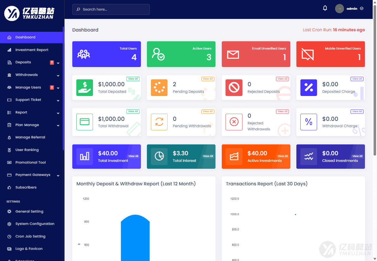 PHP海外英文版投資理財共享系統源碼 – 基於Laravel框架的高性能理財平臺下載插圖2